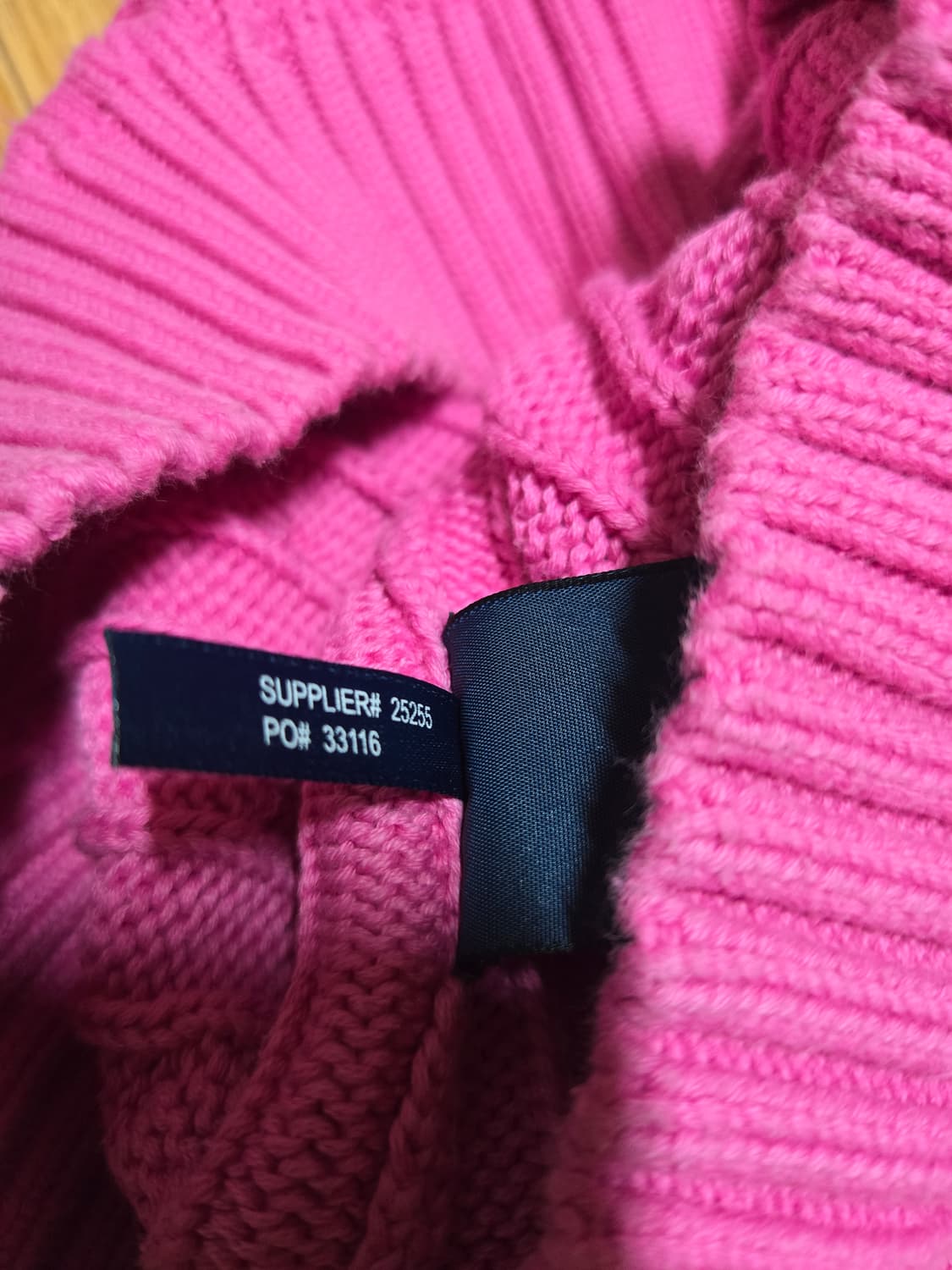 폴로 랄프로렌 코튼 핑크 케이블 니트 상품이미지7