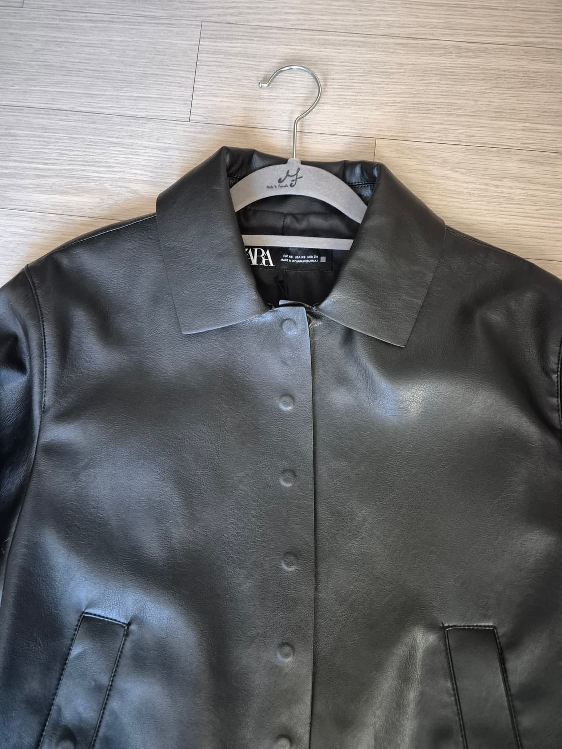 자라 페이크가죽 봄버자켓 상품이미지5