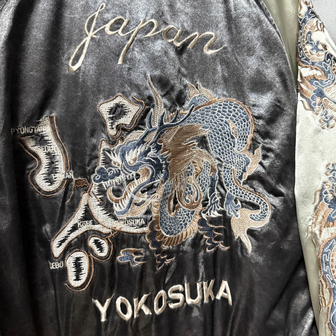 대장급 카라쿠리맛 재패니즈 오리엔탈 풀 자수 퀼팅 스카잔 자켓 상품이미지4