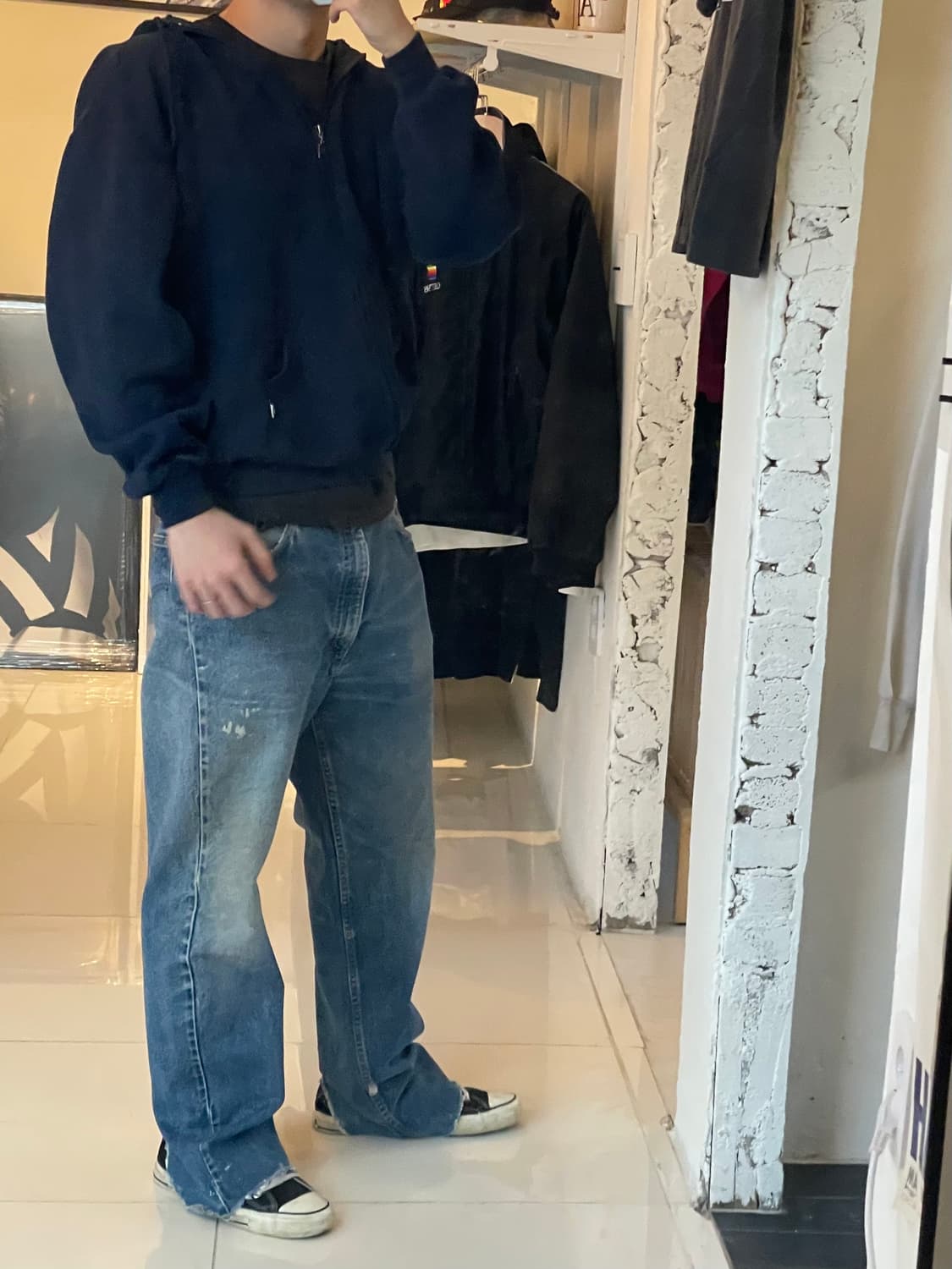 [XL] 러셀 후드집업 네이비 상품이미지8