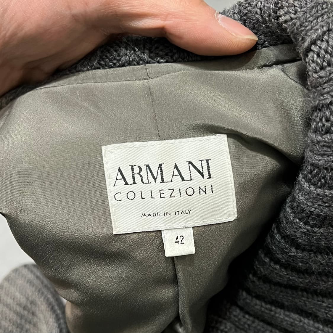  아르마니 꼴레지오니 니트카라 자켓 y14814 상품이미지6