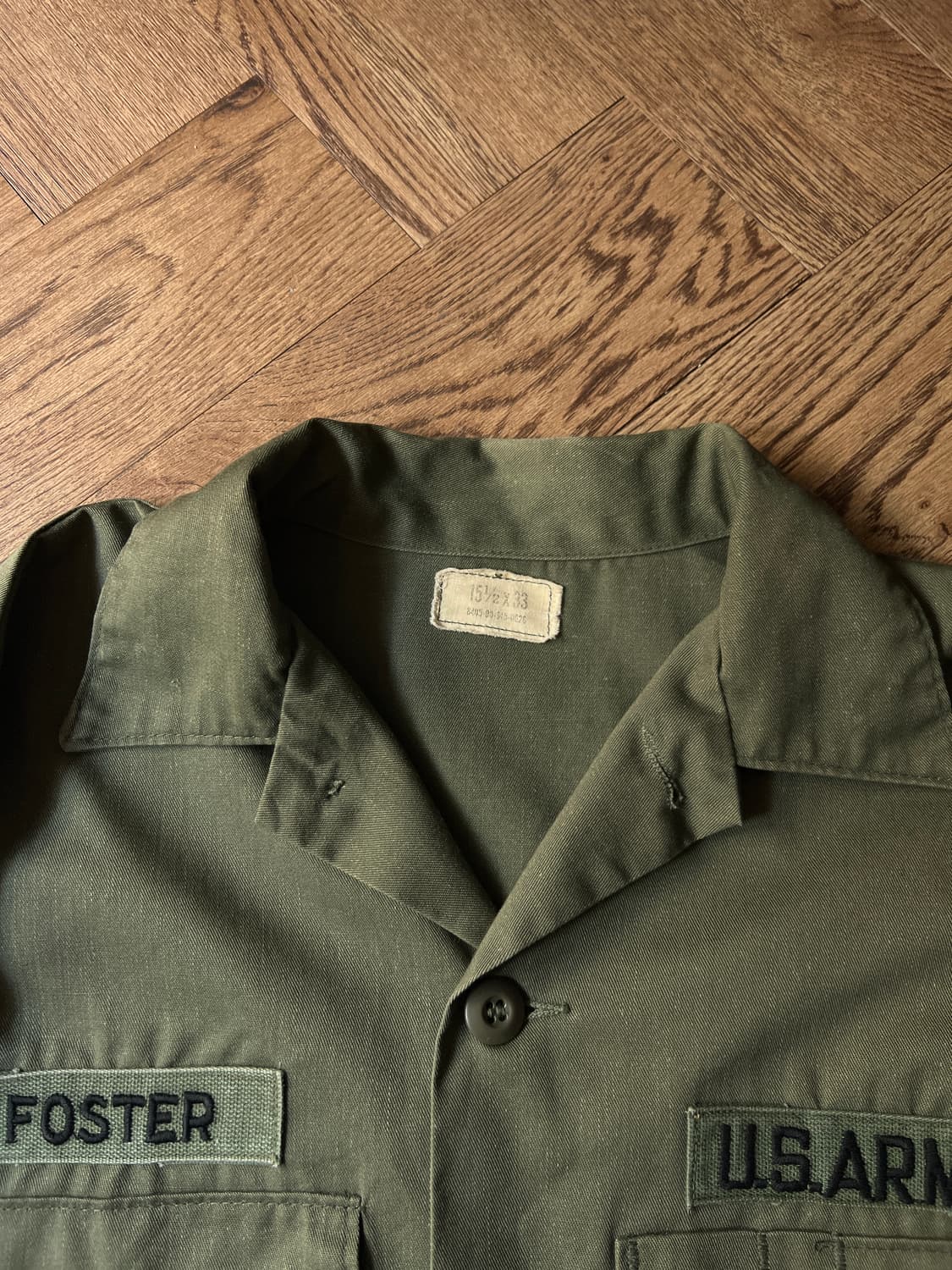 [M]70's 오리지널 U.S ARMY OG-507 셔츠 상품이미지2