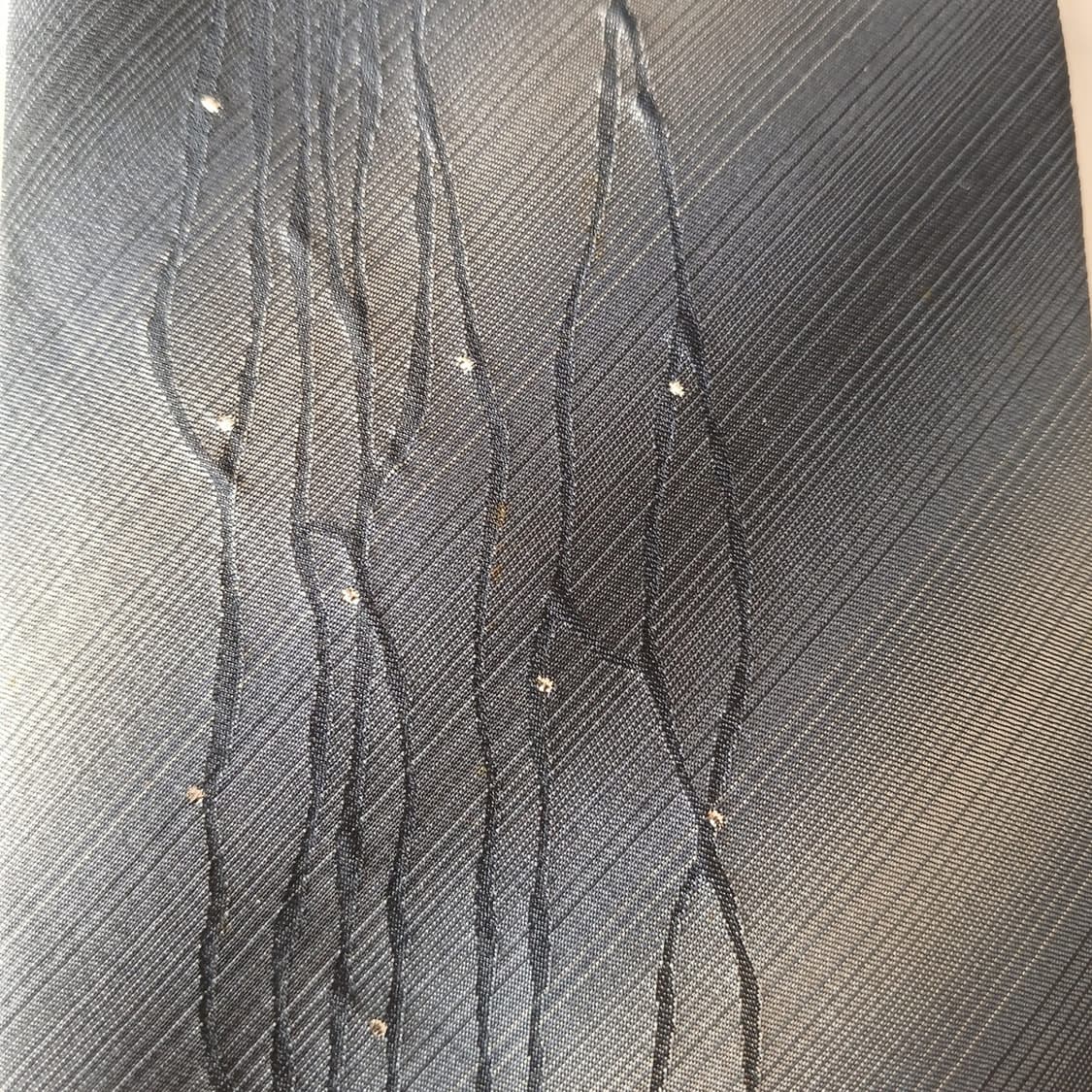 입생로랑 실크 블루 자카드 넥타이 9.5cm A등급 A19526
 상품이미지8