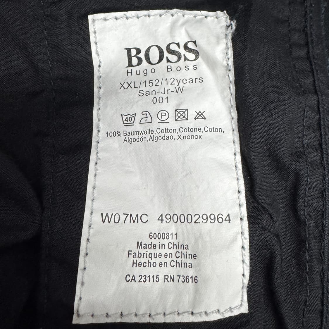 휴고보스 바이커 새깅 흑청 데님팬츠 상품이미지9