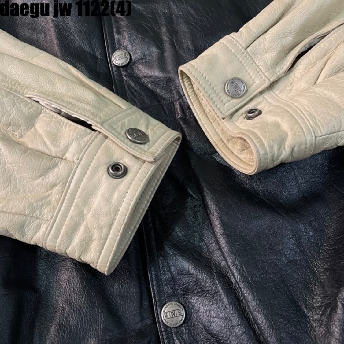 Wws 가죽 바시티 자켓 상품이미지5