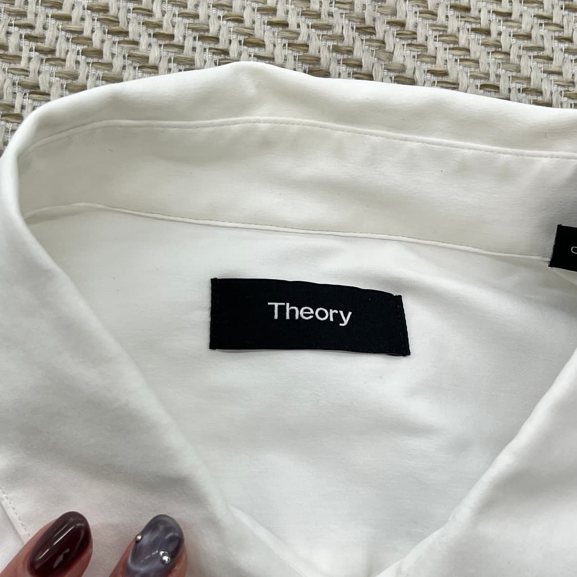 띠어리 화이트 코튼 셔츠 r2900 상품이미지5