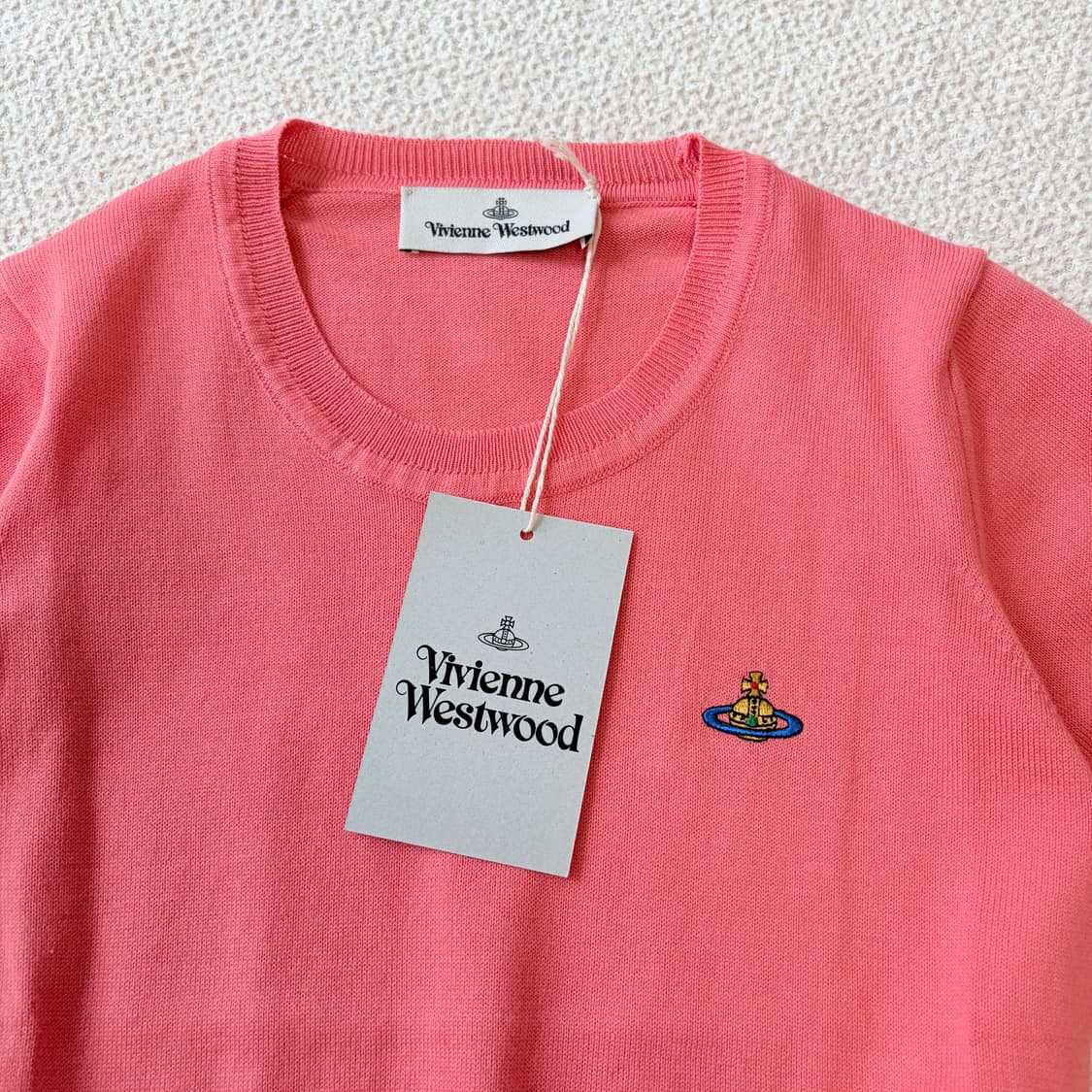 비비안웨스트우드 베아 탑 코랄 니트 상품이미지2