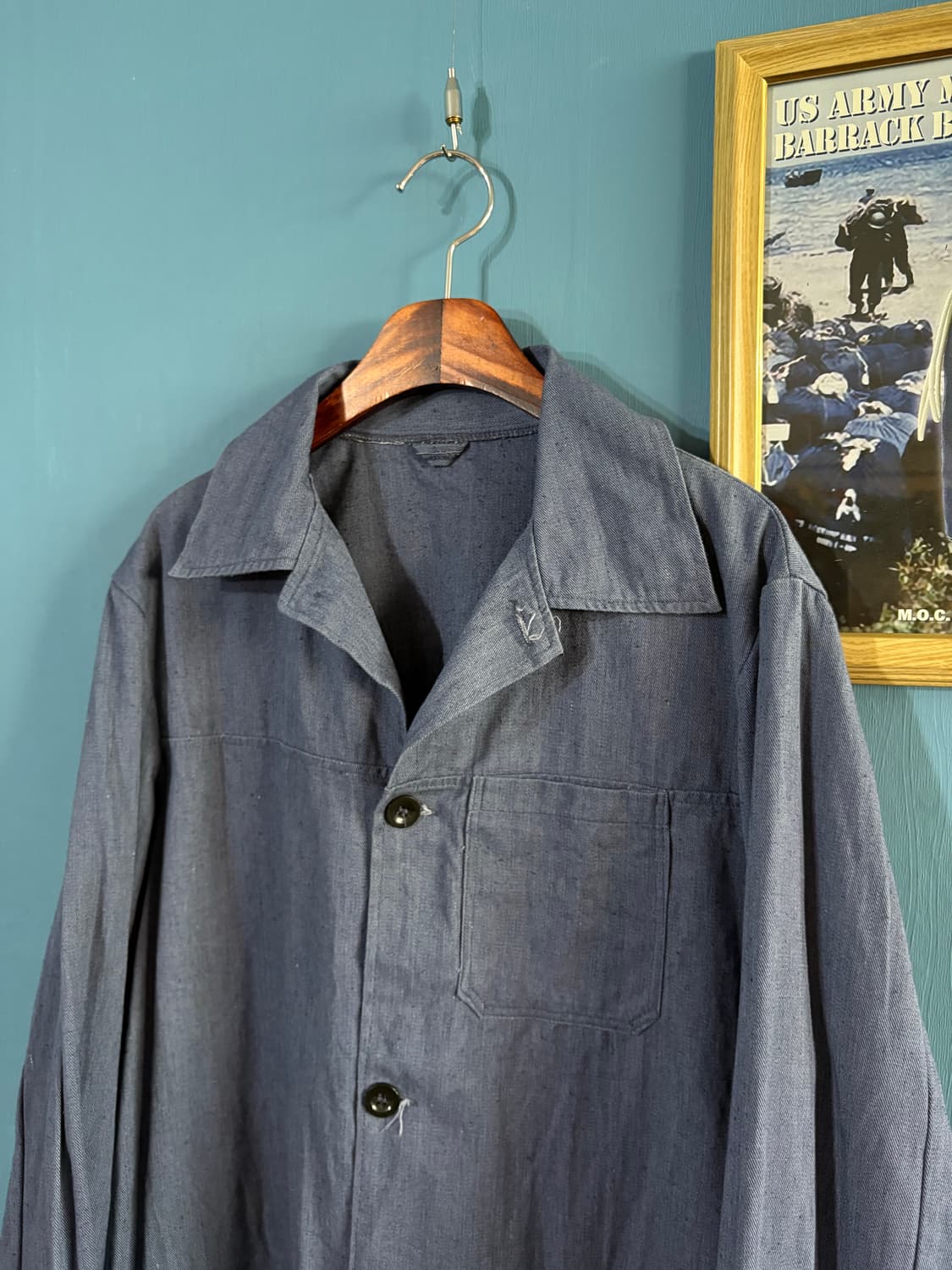 70-80s vtg Chambray Workwear Jacket.  상품이미지2