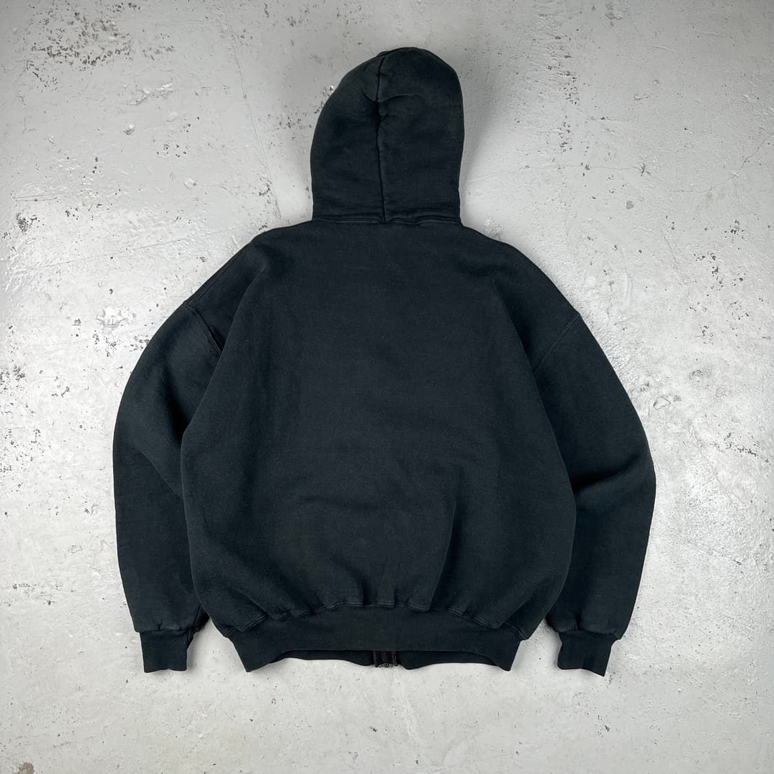 빈티지 러셀 애슬래틱 후드집업 블랙 상품이미지4