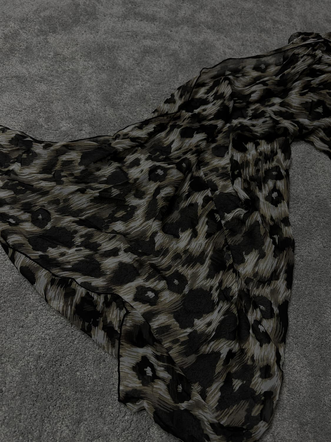 Vintage v-kei gothic punk scarf 상품이미지3