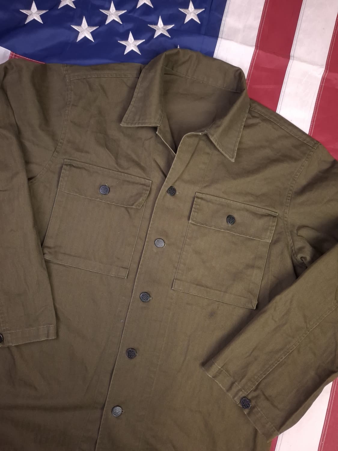 WW2 미군 HBT 복각 전투복 상의 상품이미지2