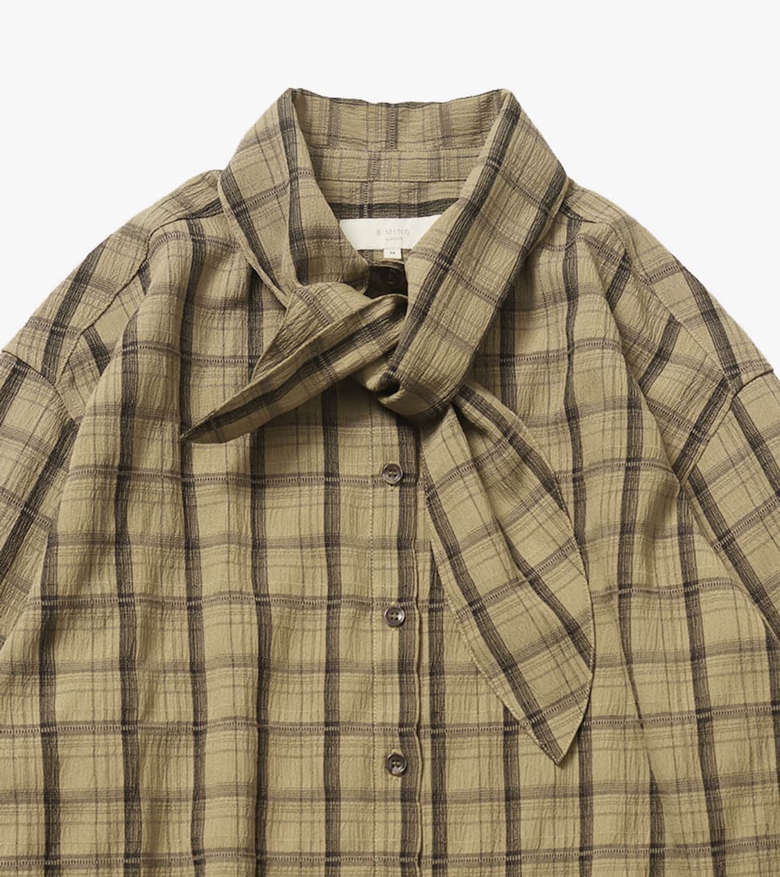 B:MING BY BEAMS - CHECK BIG TIE SHIRT 상품이미지5