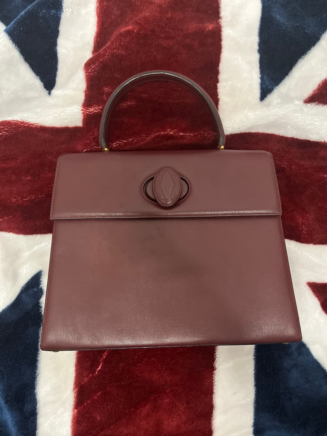 까르띠에 버건디 Calf Leather 핸드백 정품 상품이미지1
