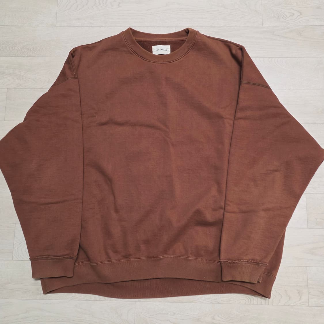 [2] 마카웨어 휴지 스웻 셔츠 브라운 markaware 상품이미지2