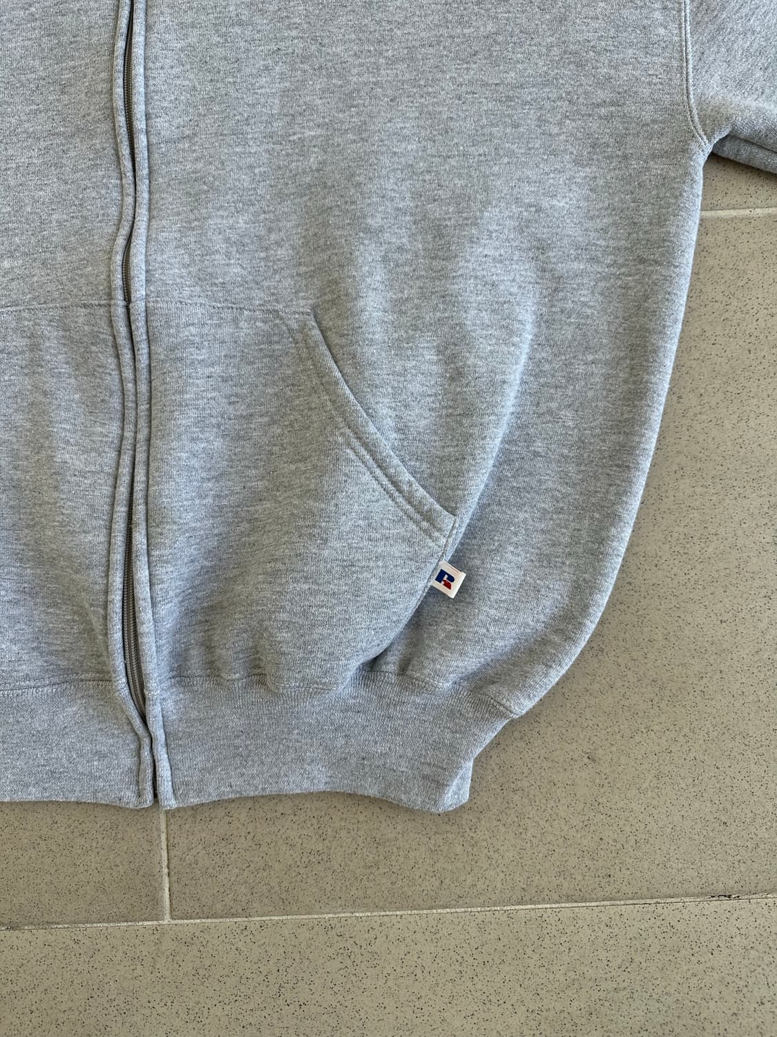 90s 빈티지 러셀 후드집업 그레이 XL 상품이미지3