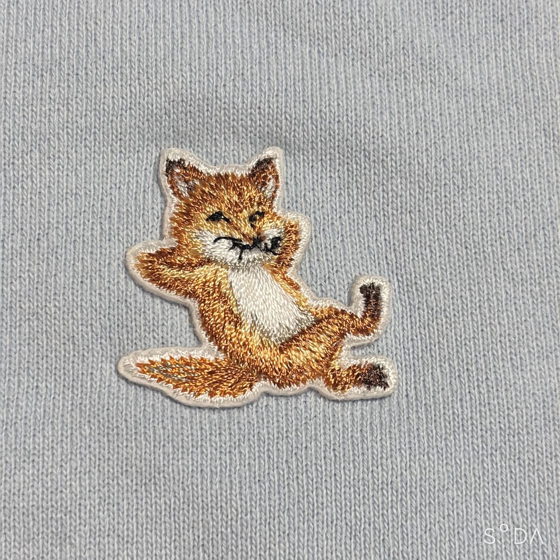 메종키츠네 폭스로고 후드티 스카이블루 XL 상품이미지3