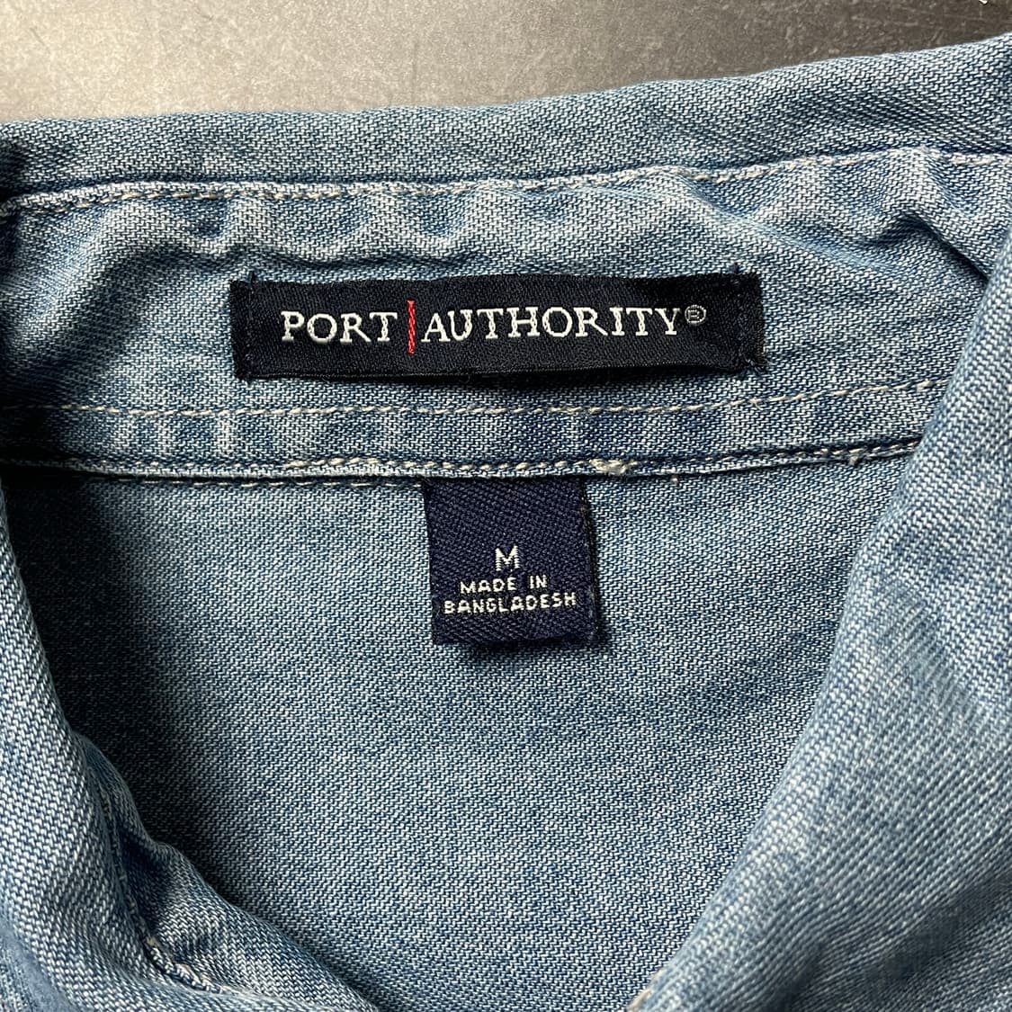 PORT AUTHORITY 빈티지 코튼 데님 셔츠 A00742 상품이미지10