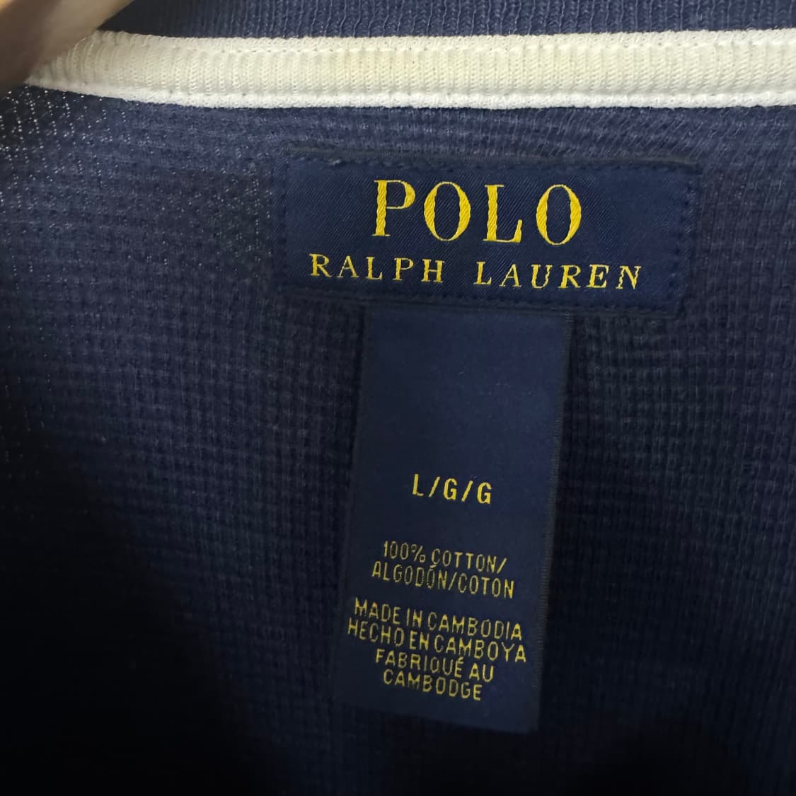 폴로 포니 라운드 와플 긴팔티셔츠 상품이미지3