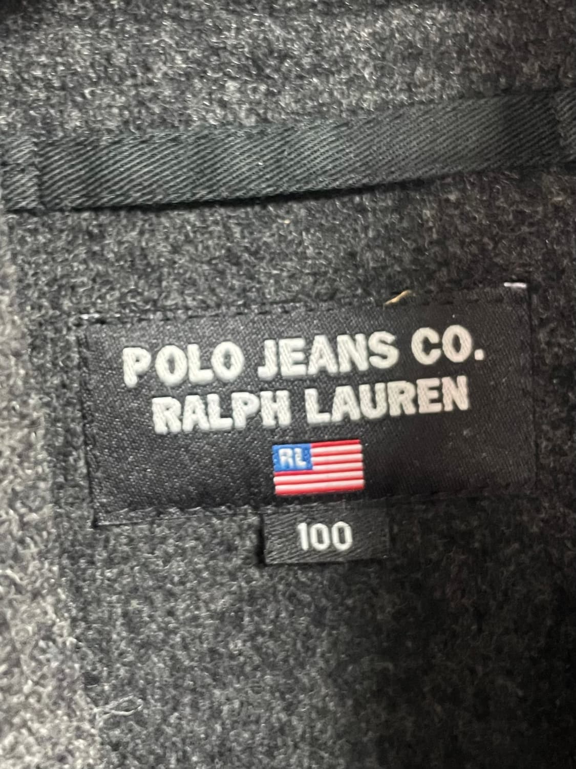 폴로 진스 다크그레이 더플 떡볶이 코트(on.349)    상품이미지5