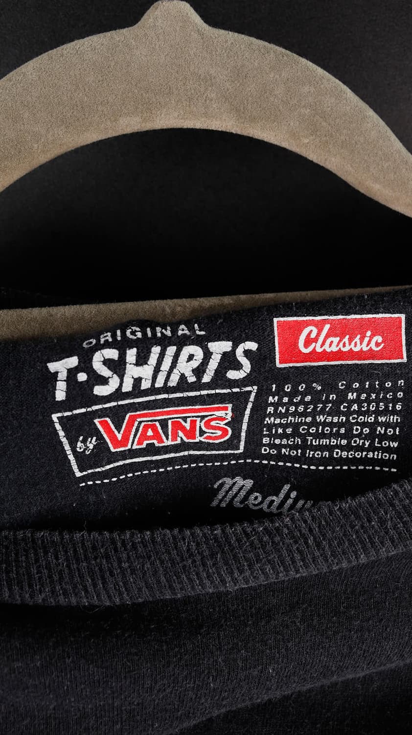 반스 검정 프린팅 티셔츠 상품이미지2