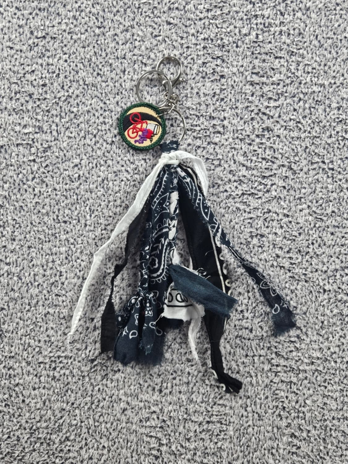 핸드메이드 커스텀 패치 반다나 카라비너 키링 ( OS ) / 10872 상품이미지1