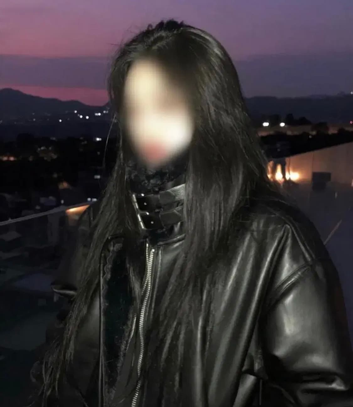 셀러브리티드 레더 퍼 무스탕 자켓 블랙 상품이미지1