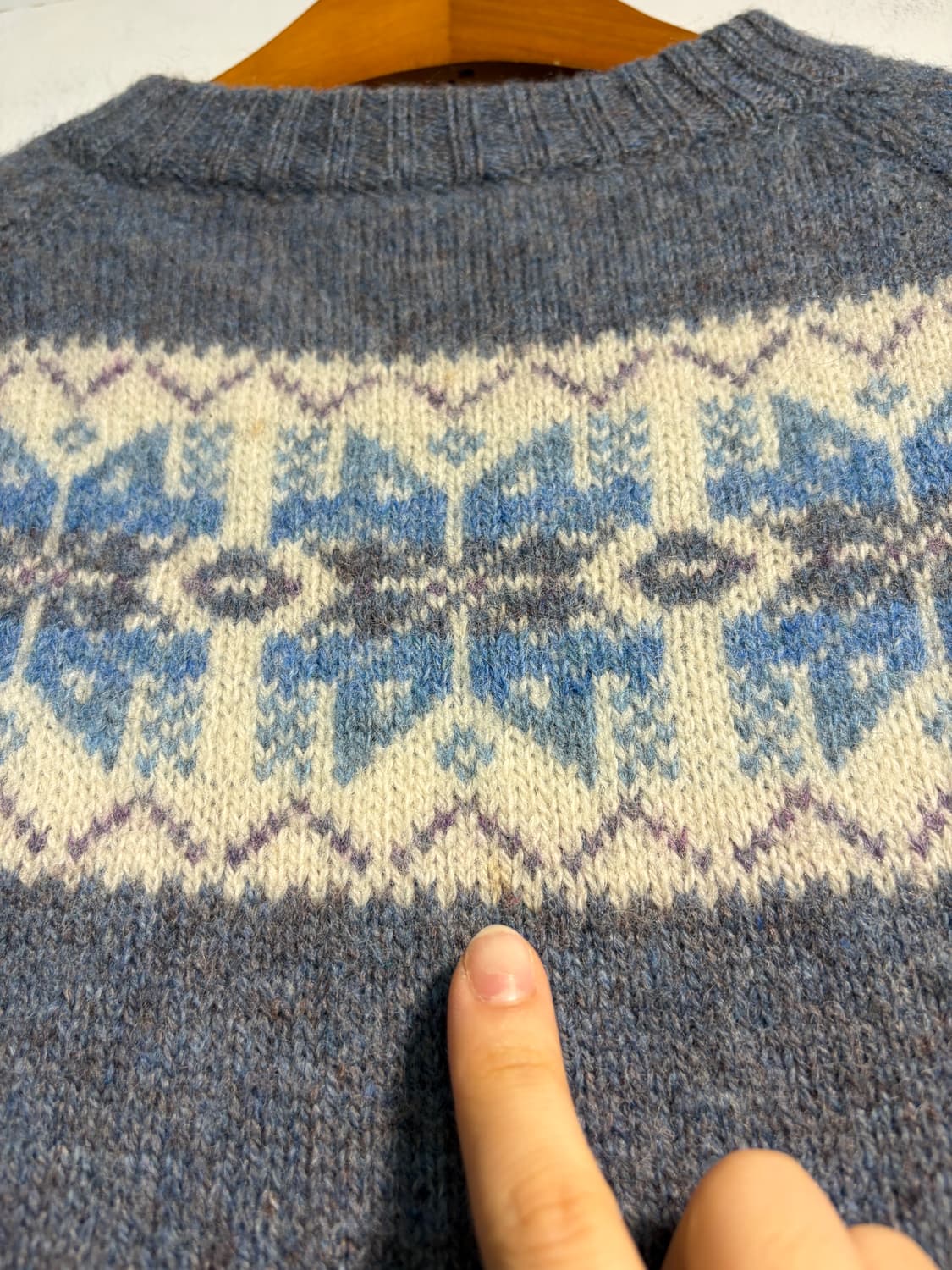 [s] 셰틀랜드 울 100% 니트 (made in Scotland)  상품이미지9