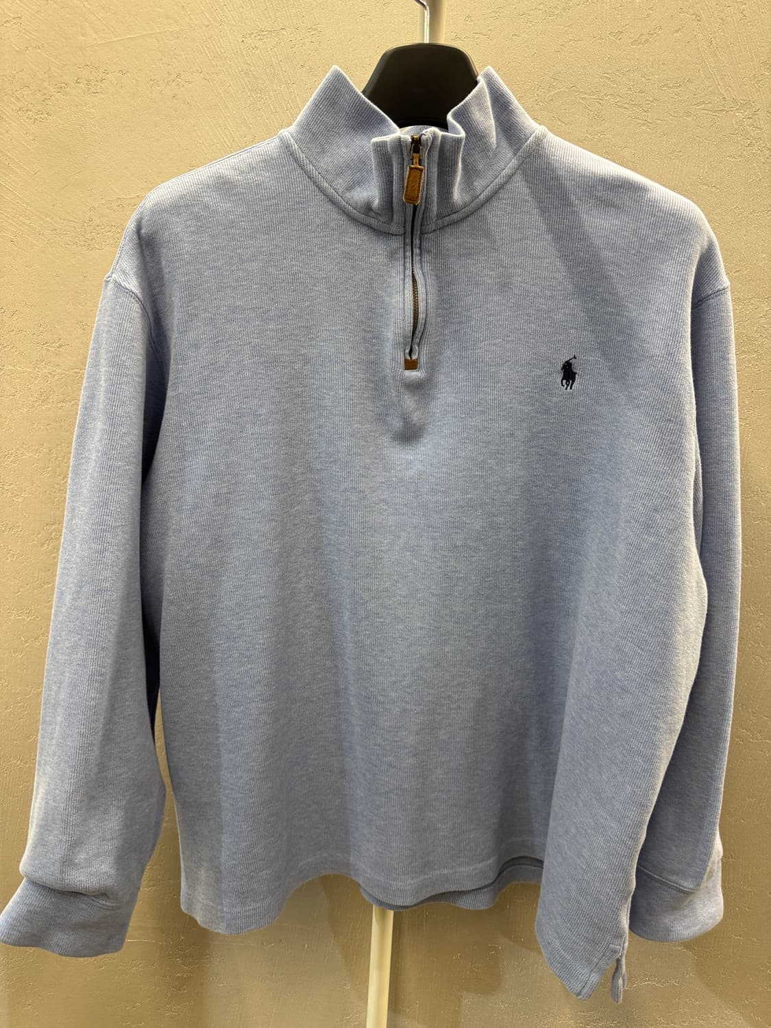 폴로 랄프로렌 반집업 니트 XL 하늘색 상품이미지2
