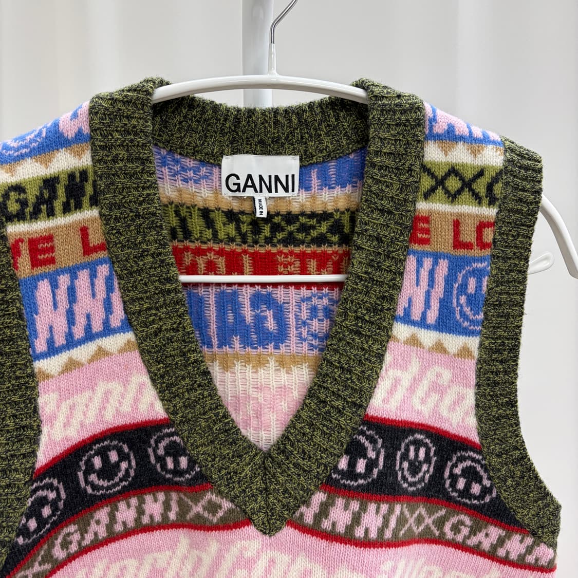 가니 GANNI 그래픽 패턴 베스트 니트 조끼 상품이미지2