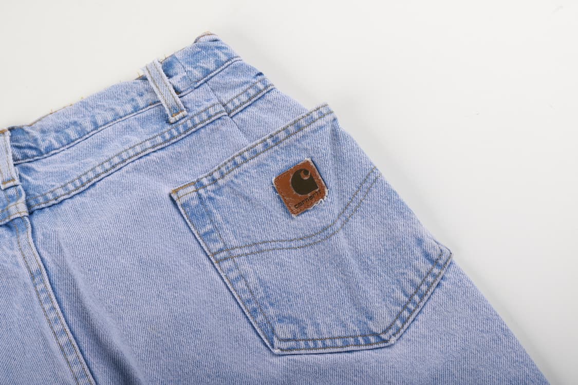 [28인치] 칼하트 리메이크 원턱 와이드 데님팬츠 상품이미지8