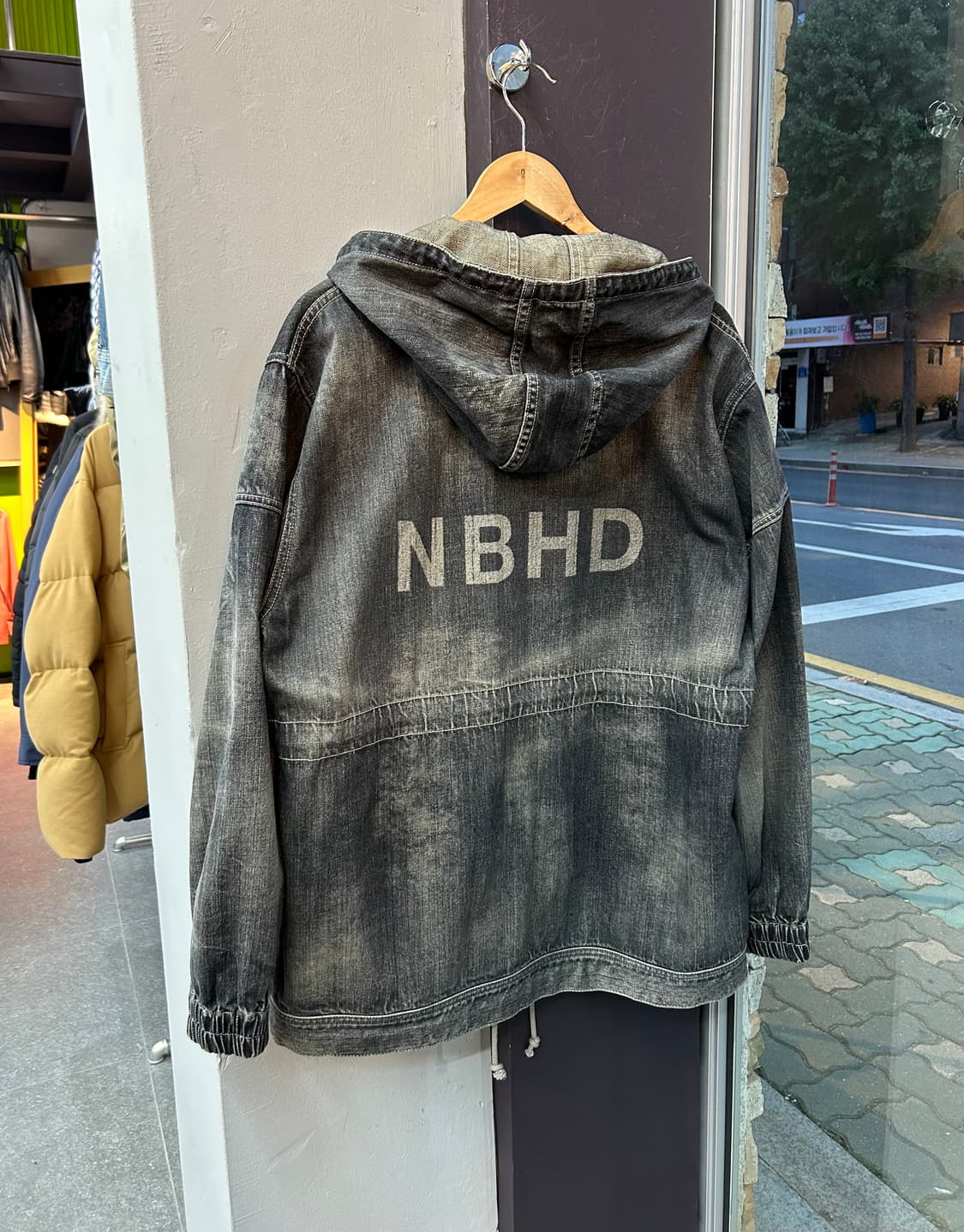 M/ 네이버후드 워시드 데님 후드 자켓 상품이미지4