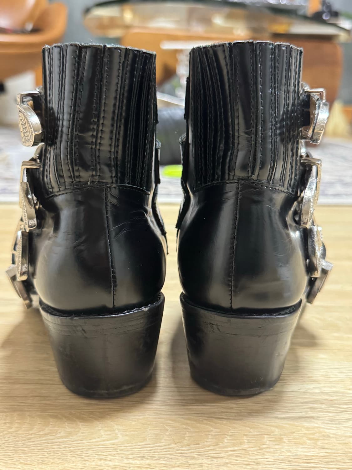 토가 풀라 블랙 카우보이 부츠  상품이미지3