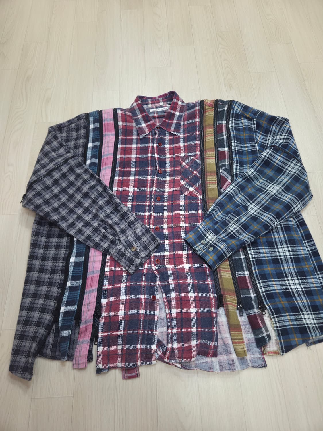 리빌드 바이 니들스 7컷 지퍼 와이드 셔츠 상품이미지1