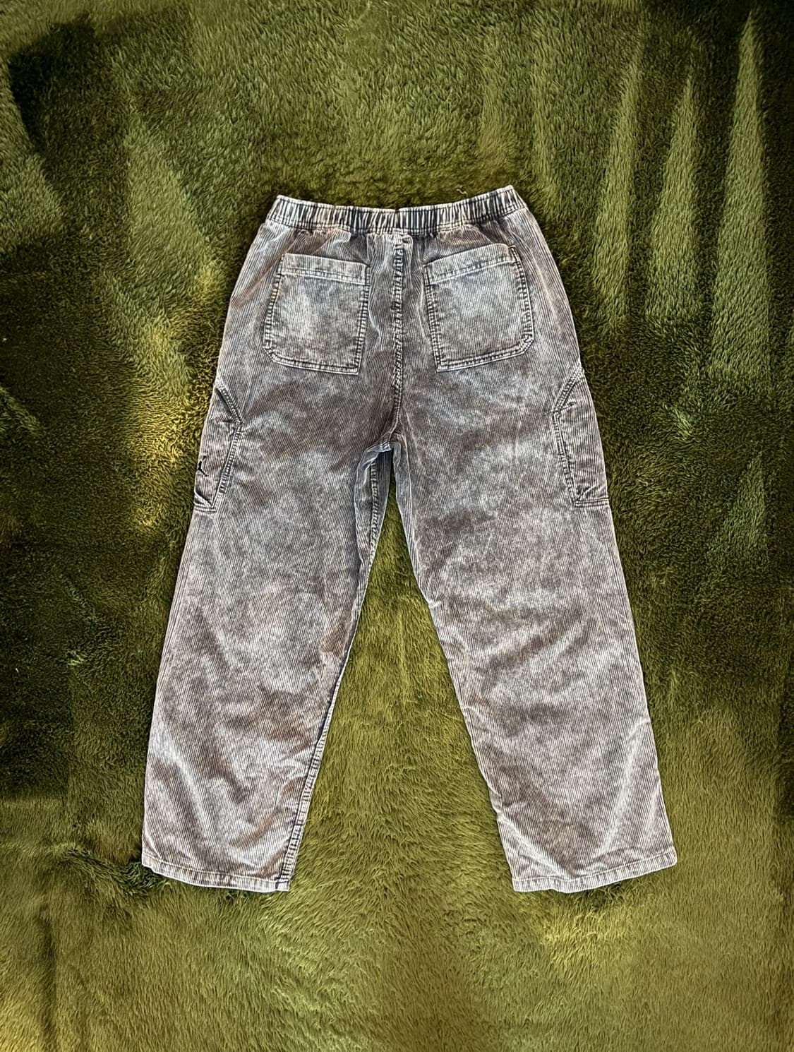 [L] 조던 플라이트 시카고 워시드 코듀로이 팬츠 블랙 그레이 상품이미지8