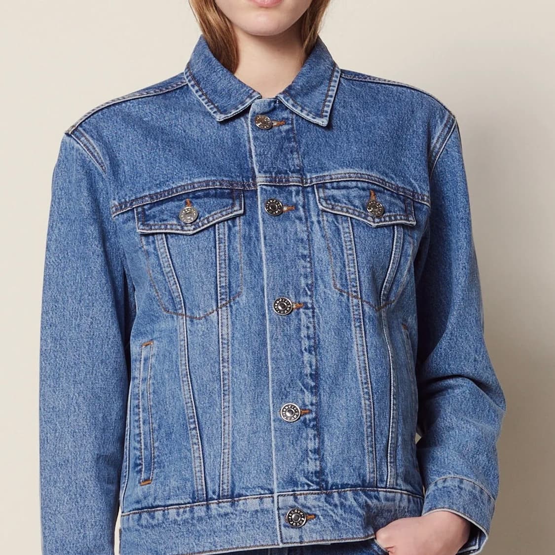 sandro 산드로 데님 자켓 상품이미지2