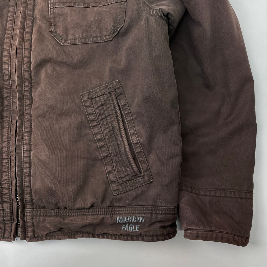 아메리칸이글 트러커 봄버 자켓 브라운 XL 상품이미지4