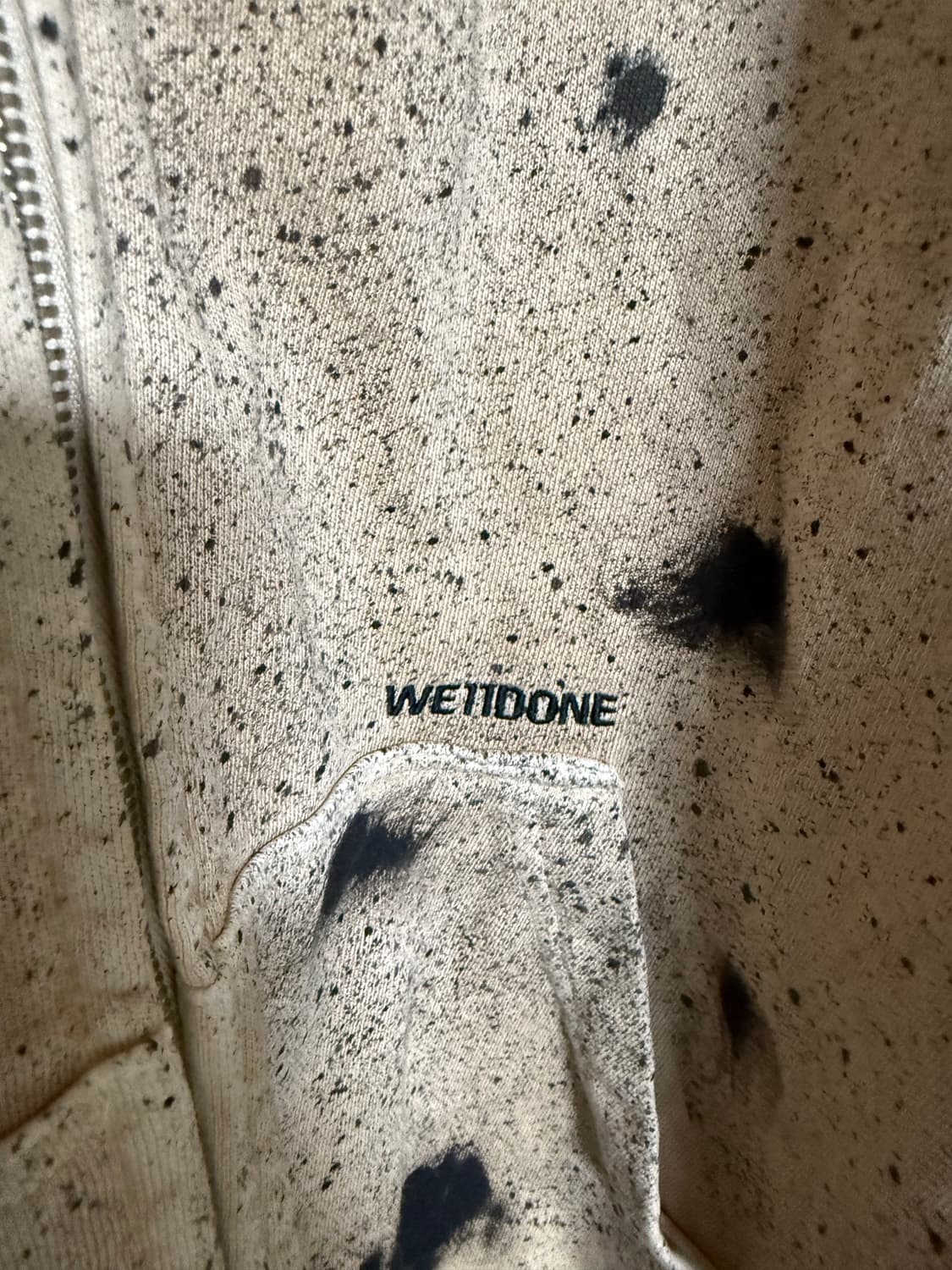 We11done 웰던 페인티드 후드집업 상품이미지2