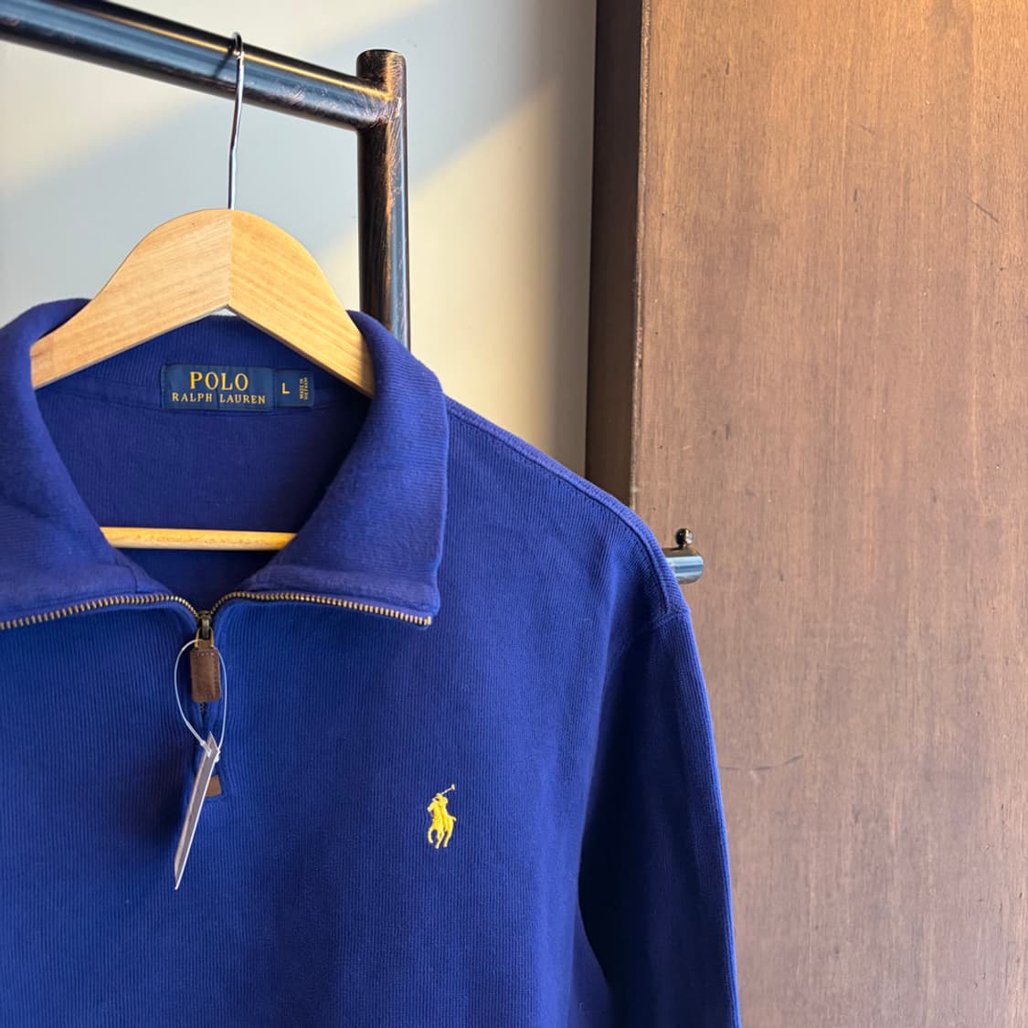 16350 - 폴로 랄프로렌 블루 반집업 니트 상품이미지3