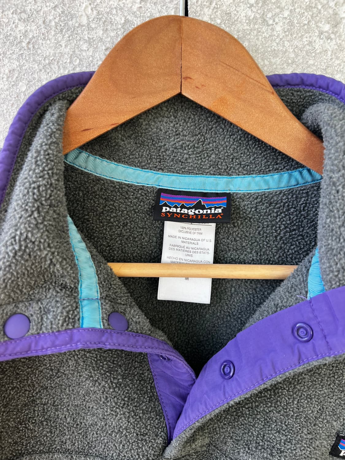 빈티지 파타고니아 신칠라 스냅티 플리스 니켈 퍼플 상품이미지3