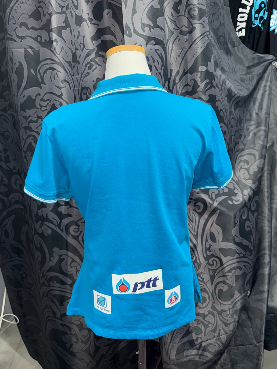 나이키 스포티 하늘색 프린팅 카라티 상품이미지2