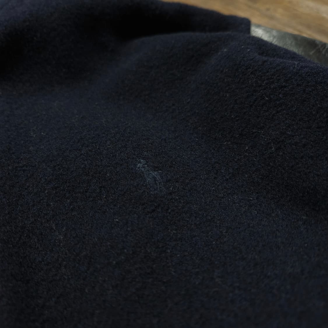 폴로 랄프로렌 90s 아카이브 포니 로고 레더 울 바시티 자켓 상품이미지3