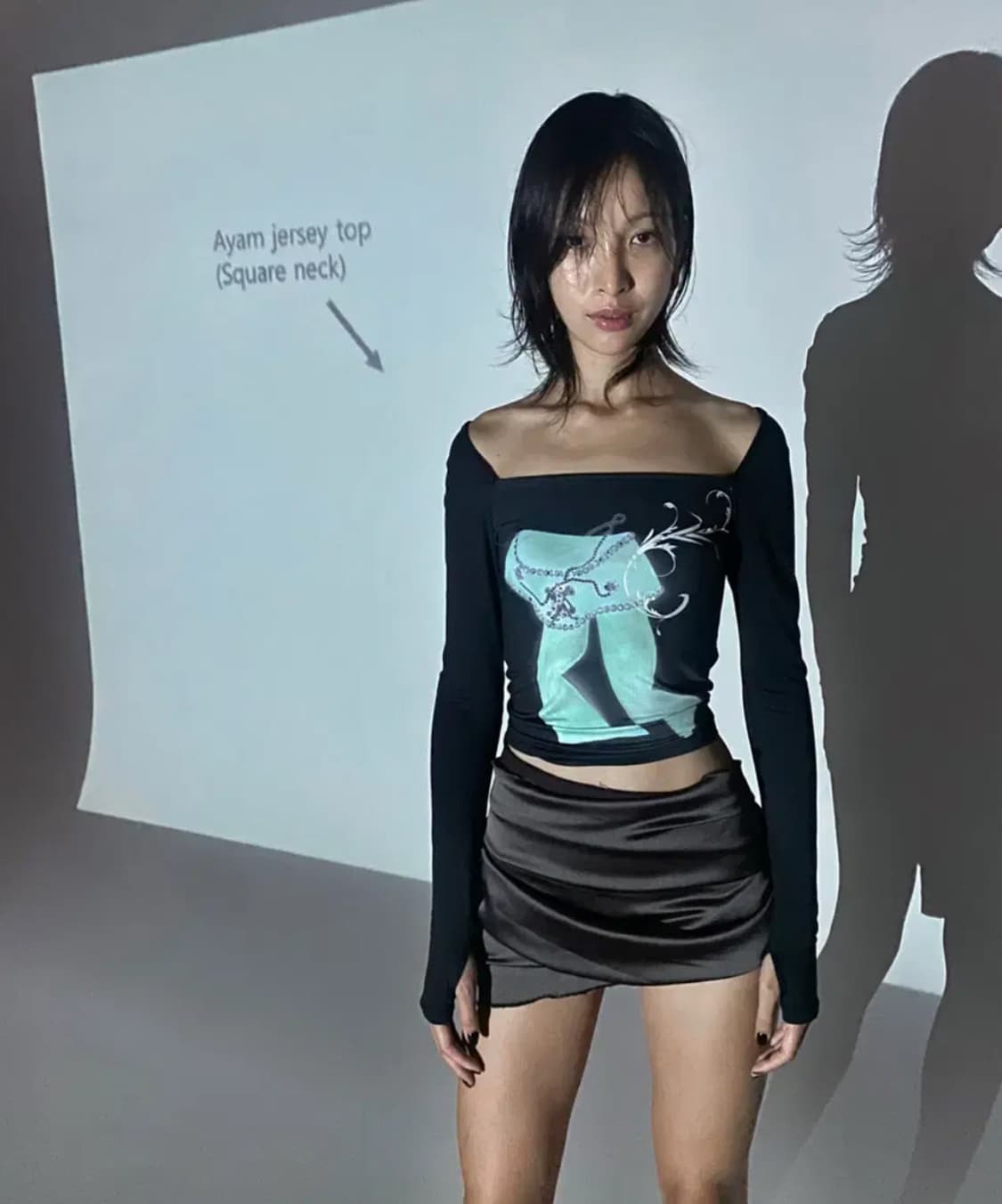 라라미미 아얌 스퀘어넥 티 상품이미지3