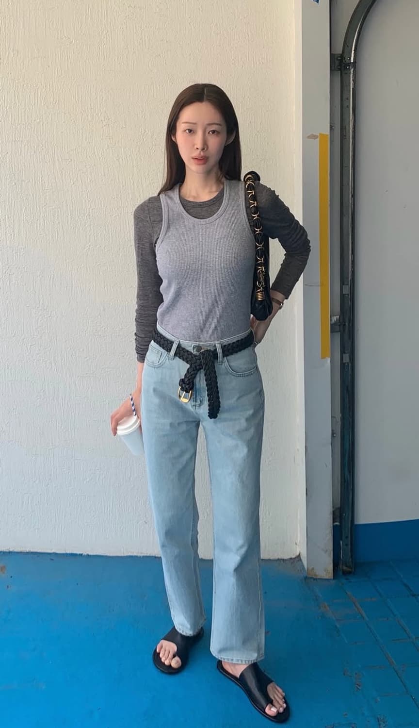 렉토 RECTO 시그니처 위빙벨트 블랙 상품이미지3