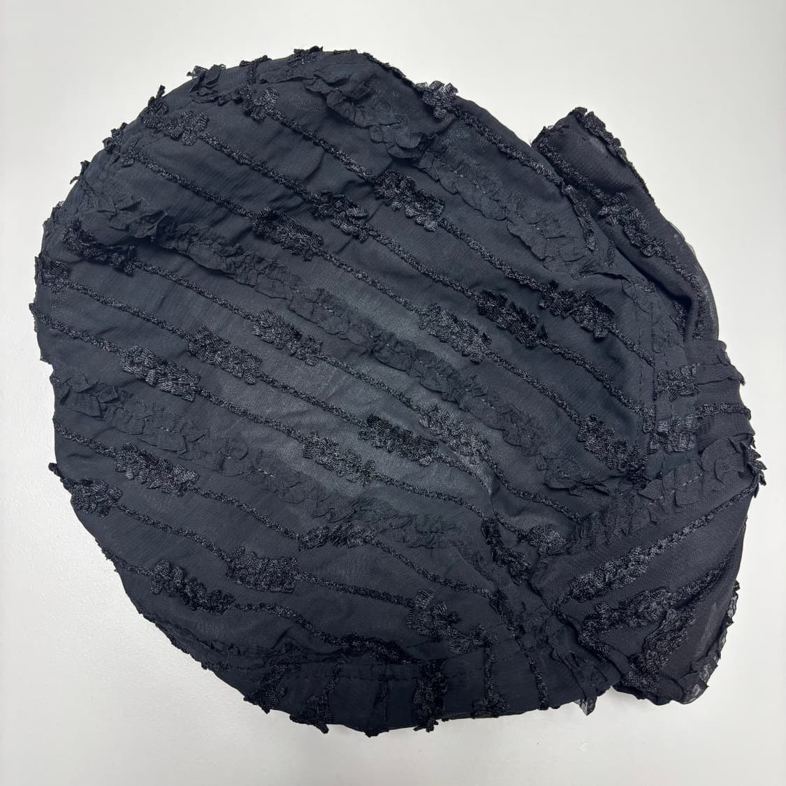 어썸니즈 BOWL BERET_RIBBON_STRIPE BLACK 상품이미지3