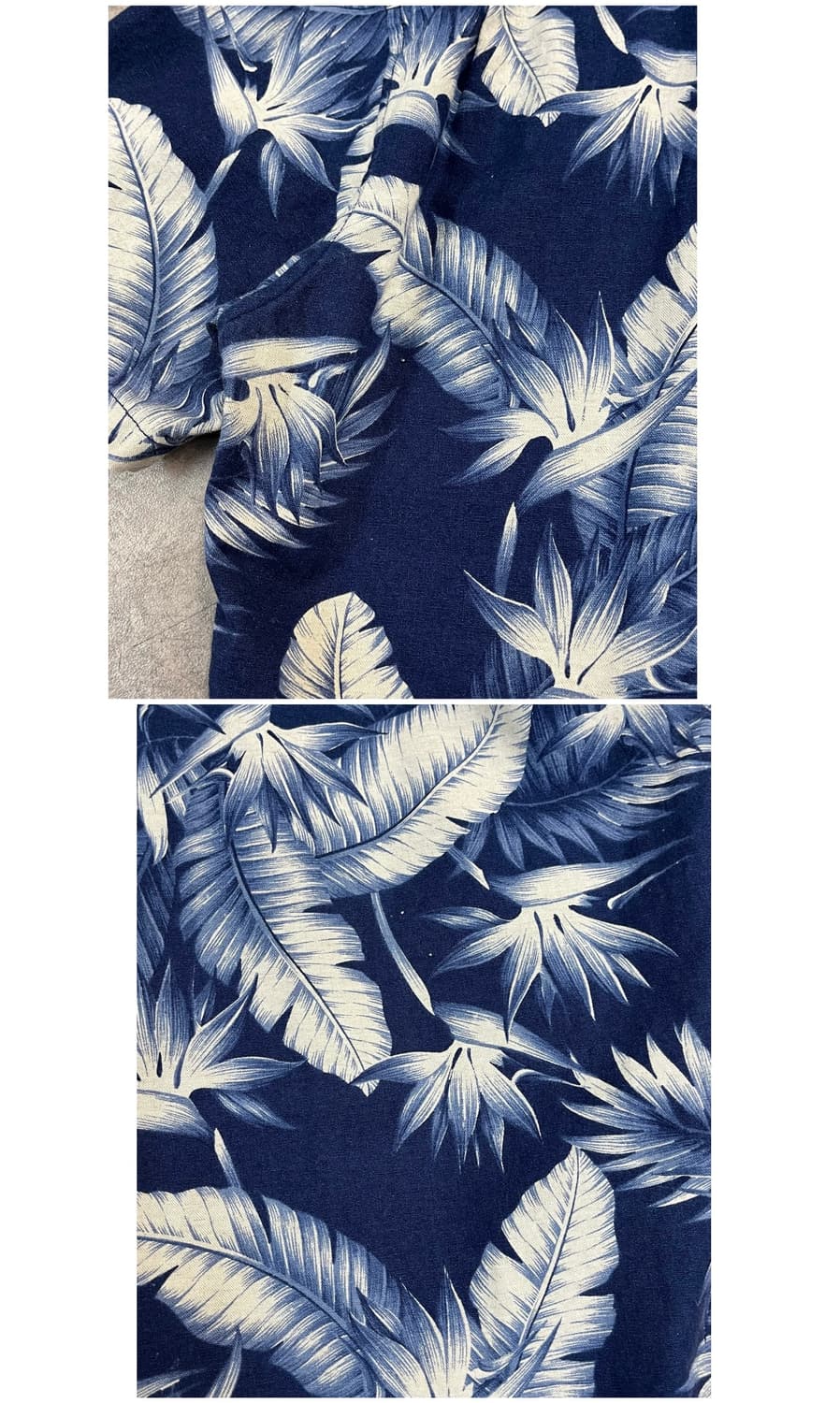 디아프바인 하와이안 반팔 셔츠 네이비 L #csz3509 상품이미지9