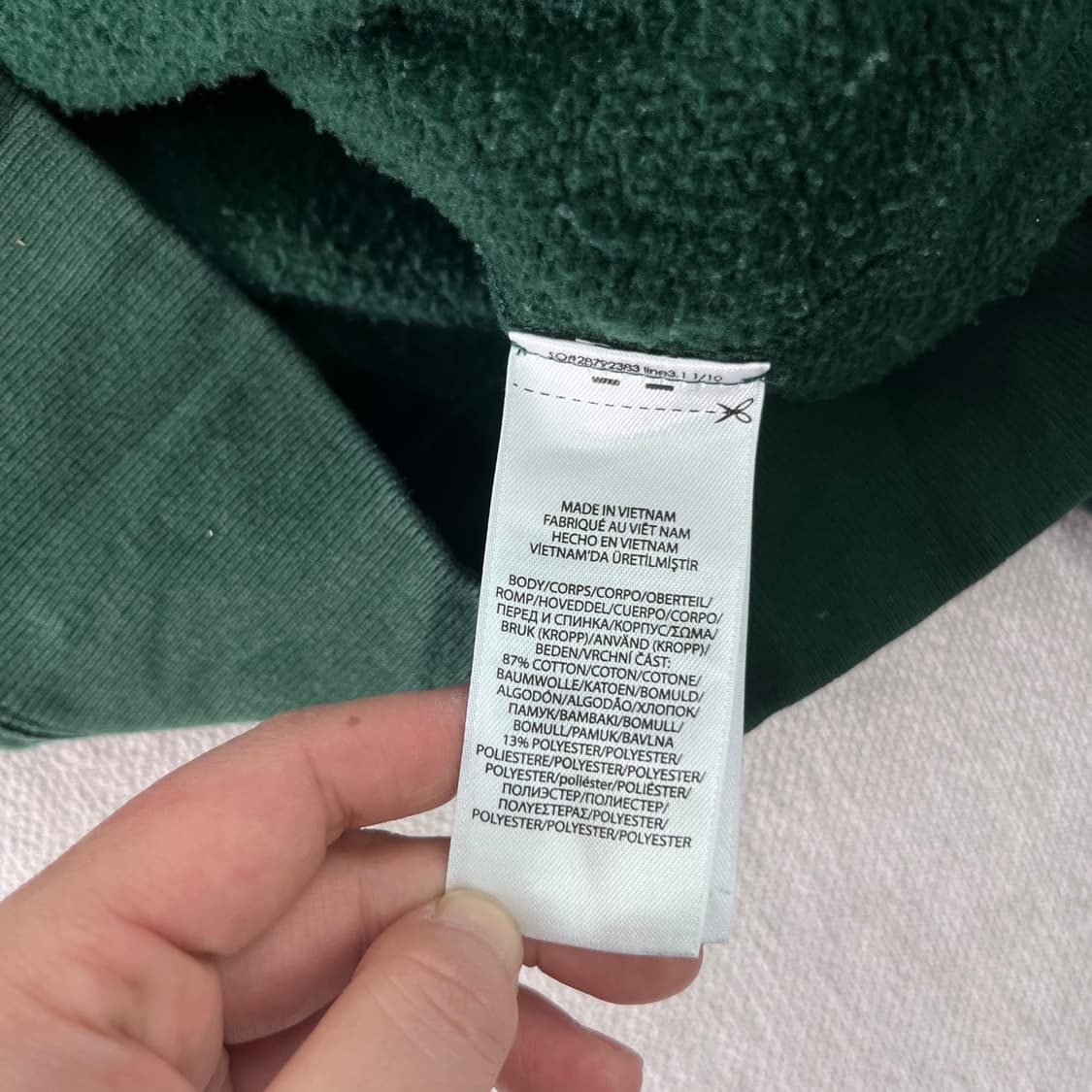 100 폴로랄프로렌 스펠아웃 딥그린 후드티 상품이미지7