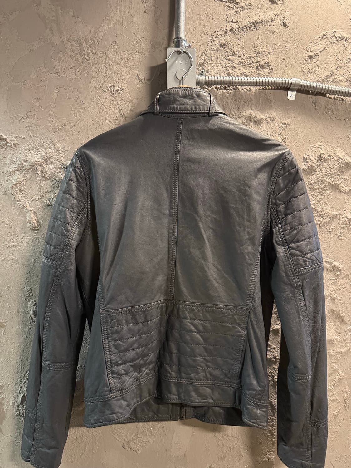 M 캘빈클라인 CK Jeans 양가죽 라이더 자켓 그레이 상품이미지6