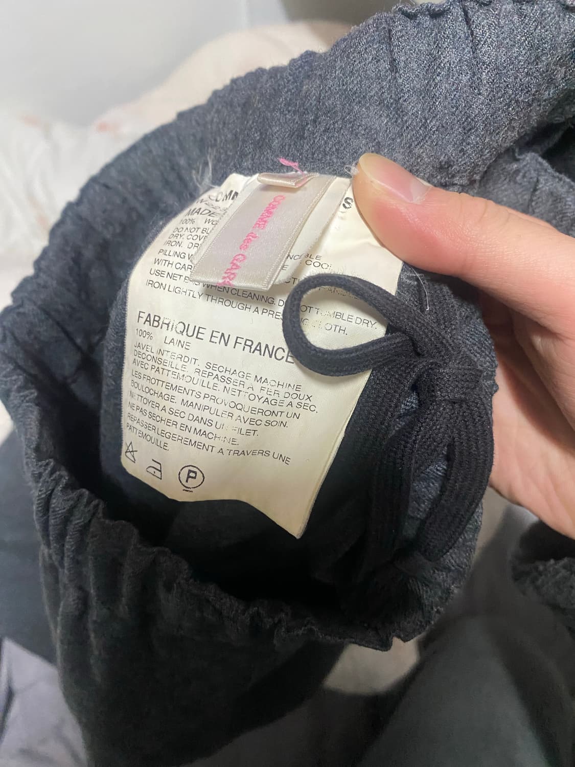 꼼데가르송 7부팬츠 그레이 상품이미지3