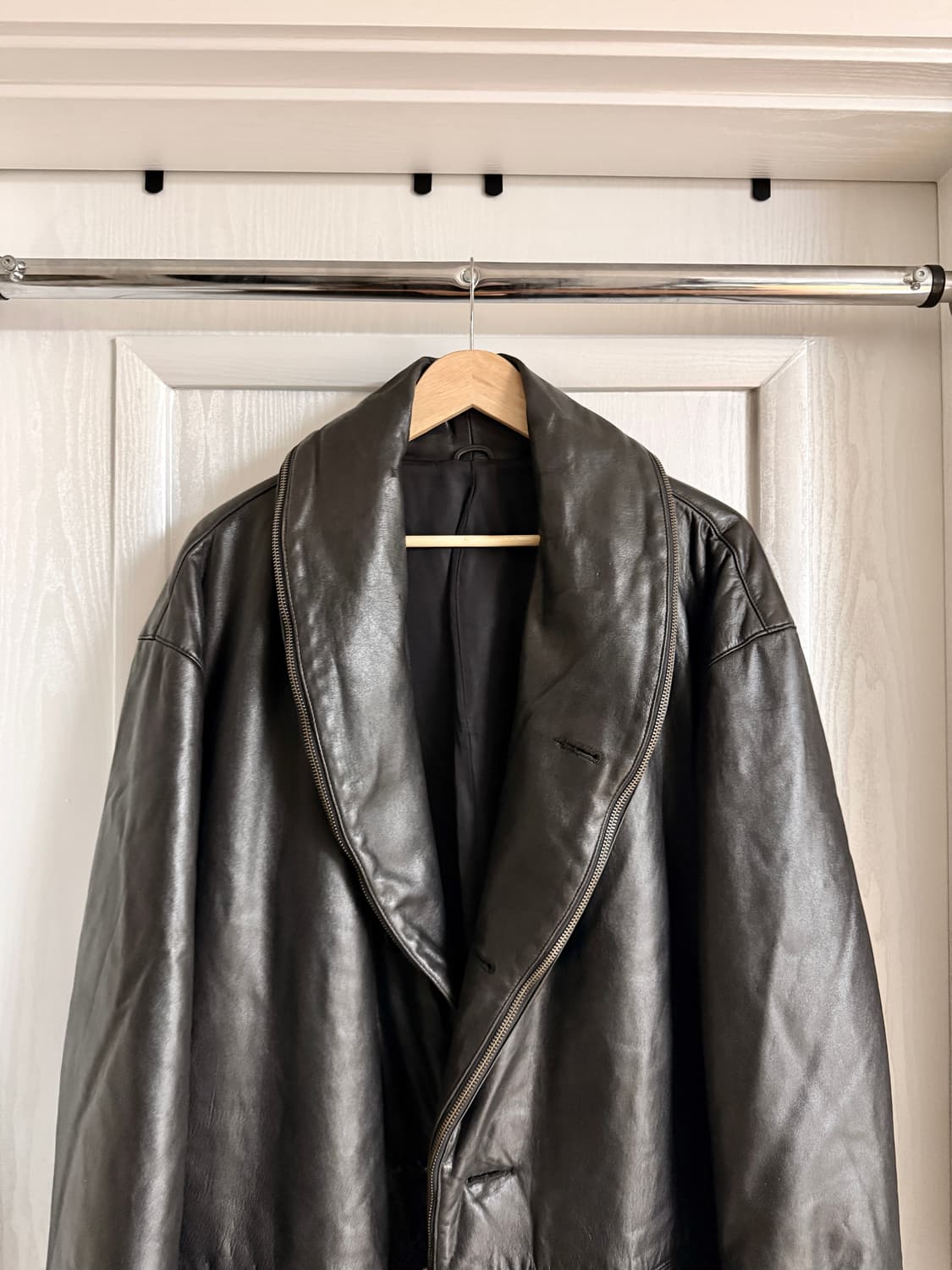 91AW Convertible Leather Jacket 상품이미지4