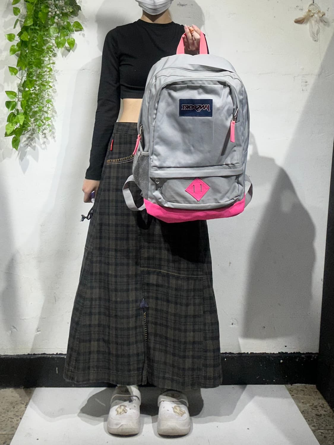 잔스포츠 그레이 핑크 백팩 가방 상품이미지2